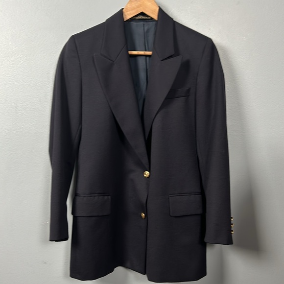 Marks & Spencer Dark Navy 100% Wool Single Breasted Blazer EUR 38 petite fit - Picture 4 of 16